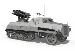 sdkfz 4 - panzerwerfer 42 3D Model