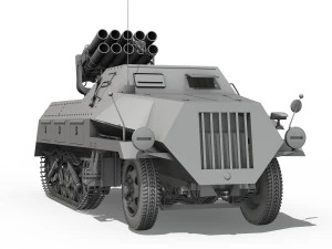 sdkfz 4 - panzerwerfer 42 3D Model