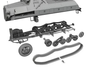 sdkfz 4 - panzerwerfer 42 3D Model