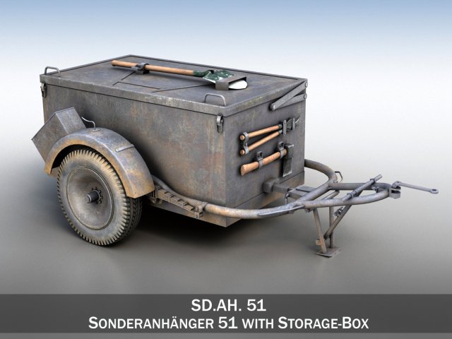 sd ah 51 - trailer Model 3D .c4d .max .obj .3ds .fbx .stl .blend 