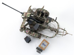 2cm flak 38 with sdah 51 - trailer - fa81 Model 3D