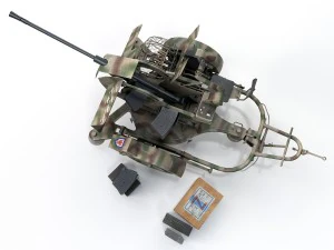 2cm flak 38 with sdah 51 - trailer - fa81 3D Model