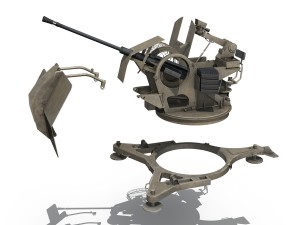 opel blitz with 2cm flak 38 - dak 3D मॉडल