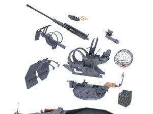 sdkfz 251-17 ausfc - hanomag anti-aircraft vehicle 3D Модель