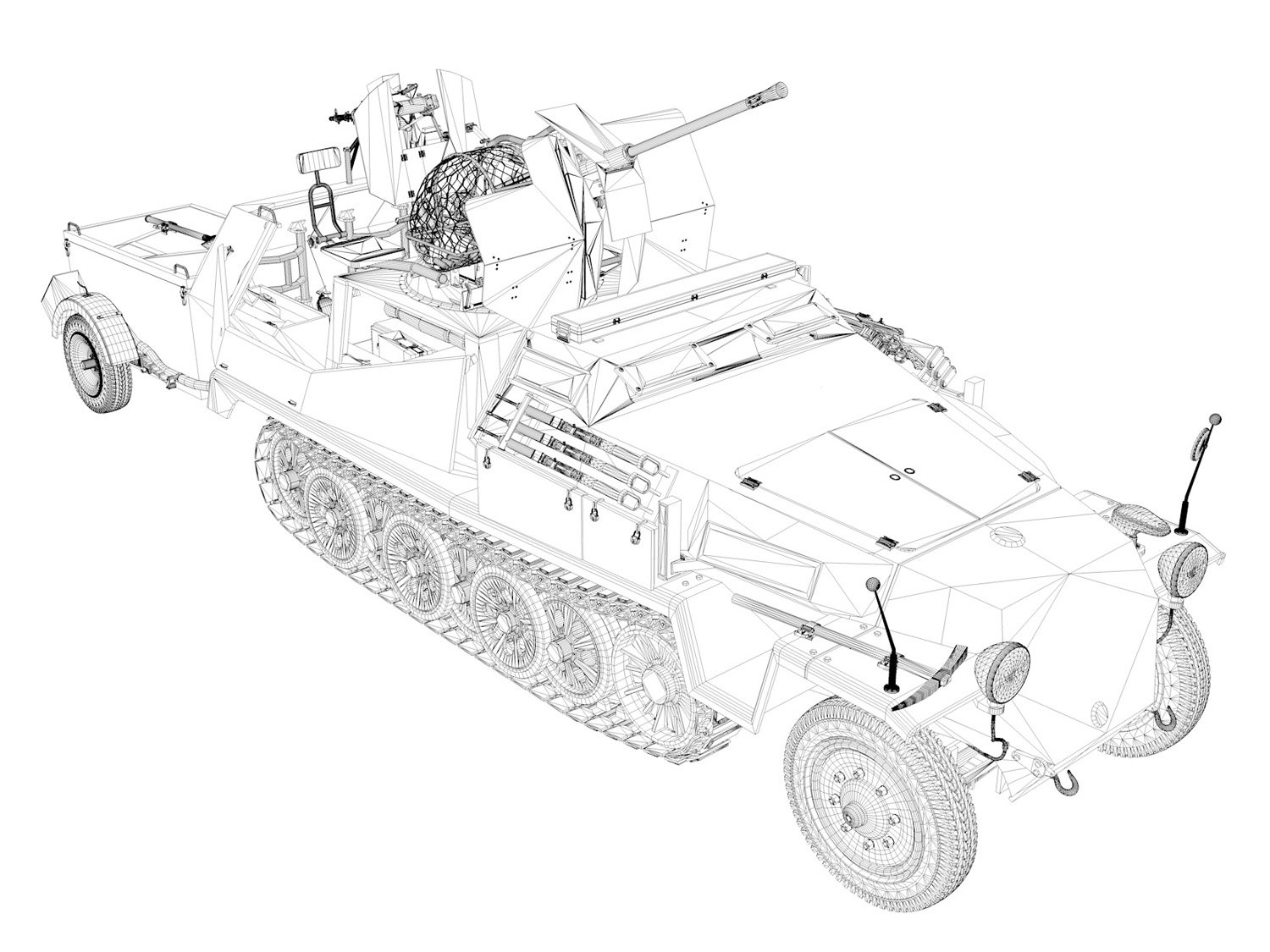 Чертеж sd kfz 251