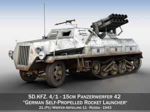 sdkfz 4 - panzerwerfer 42 - wa11 3D Model