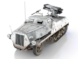 sdkfz 4 - panzerwerfer 42 - wa11 3D Model