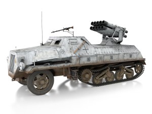 sdkfz 4 - panzerwerfer 42 - wa11 3D Модель