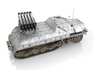 sdkfz 4 - panzerwerfer 42 - wa11 3D Model
