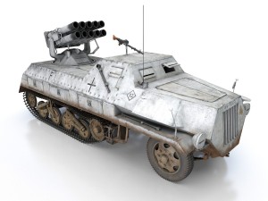 sdkfz 4 - panzerwerfer 42 - wa11 3D Модель
