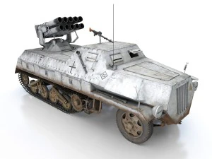 sdkfz 4 - panzerwerfer 42 - wa11 3D Model