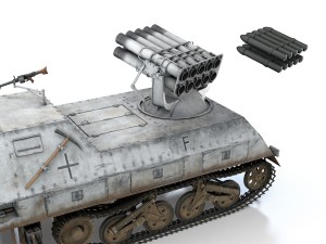 sdkfz 4 - panzerwerfer 42 - wa11 3D Модель