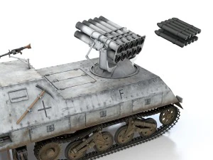 sdkfz 4 - panzerwerfer 42 - wa11 3D Model