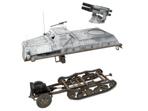 sdkfz 4 - panzerwerfer 42 - wa11 3D Модель