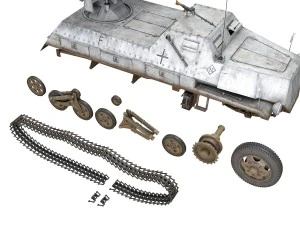sdkfz 4 - panzerwerfer 42 - wa11 3D Model