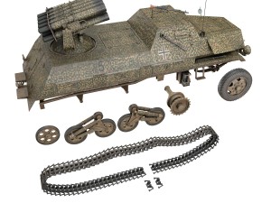 sdkfz 4 - panzerwerfer 42 - 7pd 3D 模型