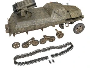 sdkfz 4 - panzerwerfer 42 - 7pd 3D Model