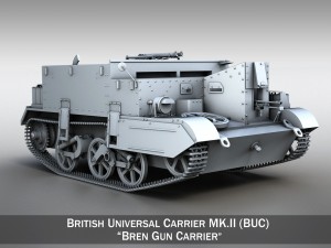universal carrier mk2 - bren carrier 3D Model