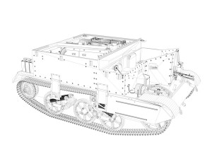 universal carrier mk2 - bren carrier Modelo 3D