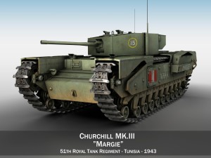 churchill mk iii - margie 3D Model