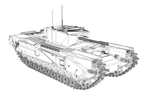 churchill mk iii - margie 3D Model