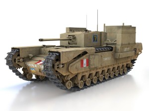 churchill mk iii - betty Modèle 3D