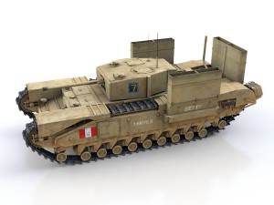 churchill mk iii - betty Modèle 3D