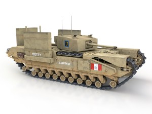 churchill mk iii - betty Modèle 3D