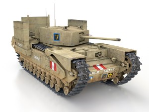 churchill mk iii - betty Modèle 3D