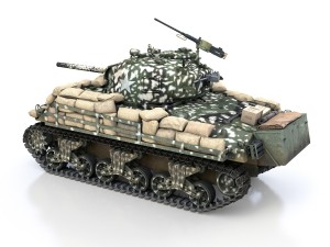 m4a3 75 w sherman - 25tb 3Dモデル