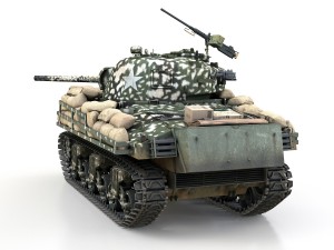 m4a3 75 w sherman - 25tb 3Dモデル