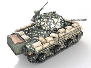 m4a3 75 w sherman - 25tb 3Dモデル