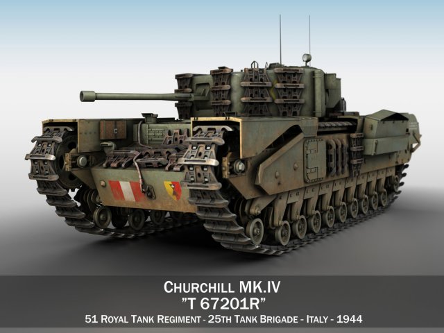 churchill mk iv - t67201r 3D 모델 .c4d .max .obj .3ds .fbx .stl .blend 