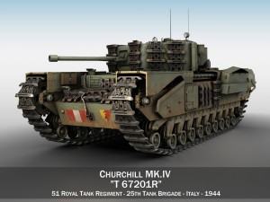 churchill mk iv - t67201r 3D Model
