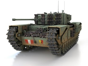churchill mk iv - t67201r 3D 모델