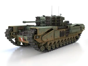 churchill mk iv - t67201r 3D Model