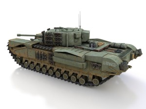 churchill mk iv - t67201r 3D 모델
