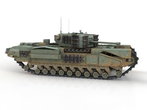 churchill mk iv - t67201r 3D 모델