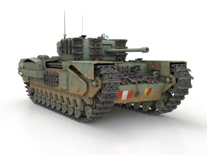 churchill mk iv - t67201r 3D 모델