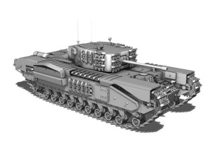 churchill mk iv - t67201r 3D 모델
