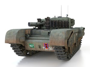 churchill mk iv avre - t32369 Model 3D