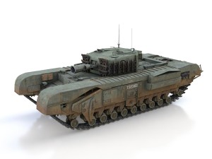 churchill mk iv avre - t32369 Model 3D