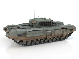 churchill mk iv avre - t32369 Model 3D