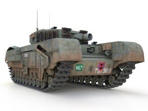 churchill mk iv avre - t32369 Model 3D