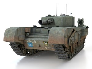 churchill mk iv avre - cheetah Model 3D