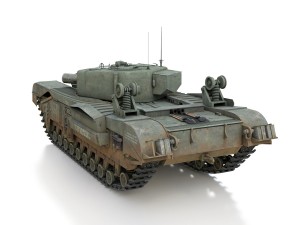 churchill mk iv avre - cheetah Model 3D
