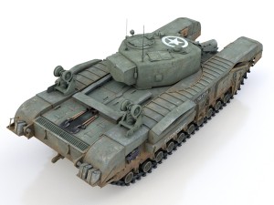 churchill mk iv avre - cheetah Model 3D