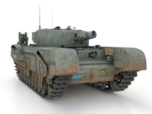churchill mk iv avre - cheetah Model 3D