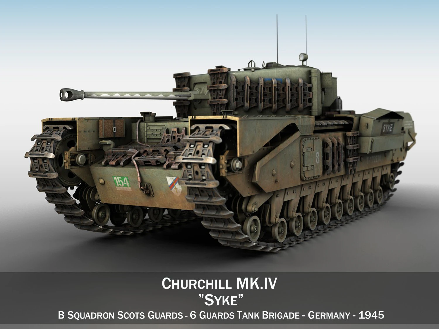 churchill mk iv - syke Modelo 3D .c4d .max .obj .3ds .fbx .stl .blend 