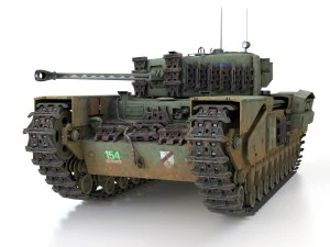 churchill mk iv - syke Modelo 3D